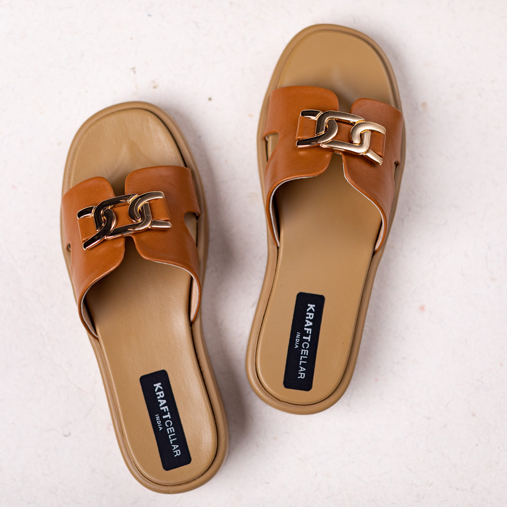 women comfort low heel platform of heels 1.5inch designed with an elegant buckle to elevate any look. Color tan and pink